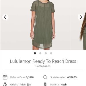 Lululemon Ready To Reach Dress